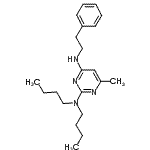 CAS#: 53305-50-3， N<Sup>2</Sup>,N<Sup>2</Sup>-Dibutyl-6-Methyl-N<Sup>4</Sup>-(2-Phenylethyl)-2,4-Pyrimidinediamine