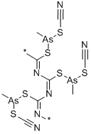 CAS#: 53384-39-7， Poly(Methylbis(Thiocyanato)Arsine)