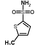 结构式 CAS# 53595-69-0, 5-甲基-2-噻吩磺酰胺