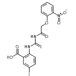 CAS#: 535954-70-2， 5-Iodo-2-({[(2-Nitrophenoxy)Acetyl]Carbamothioyl}Amino)Benzoic Acid