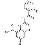 CAS#: 535976-72-8， 3,5-Dichloro-2-{[(2-Fluorobenzoyl)Carbamothioyl]Amino}Benzoic Acid