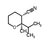 CAS 登录号：538368-49-9， (2R,3R)-2-异丙基-2-甲基四氢-2H-吡喃-3-甲腈