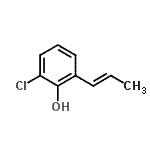 CAS 登录号：53889-53-5， 2-氯-6-[(1E)-1-丙烯-1-基]苯酚
