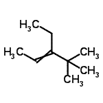 CAS 登录号：53907-59-8， 3-乙基-4,4-二甲基-2-戊烯