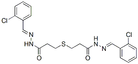 CAS 登录号：5436-13-5， N-[(2-氯苯基)亚甲基氨基]-3-[2-[[(2-氯苯基)亚甲基氨基]氨基甲酰]乙基巯基]丙酰胺