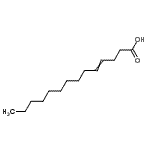 CAS 登录号：544-65-0， 4-十四碳烯酸