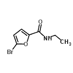 结构式 CAS# 544702-49-0, 5-溴-N-乙基-2-糠酰胺