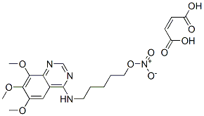 CAS#: 54567-65-6， 5-[(6,7,8-Trimethoxyquinazolin-4-Yl)Amino]Pentyl Nitrate, Maleate