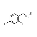 结构式 CAS# 546122-71-8, 溴(2,4-二氟苄基)镁