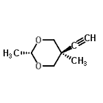 CAS#: 54702-55-5， trans-5-Ethynyl-2,5-Dimethyl-1,3-Dioxane