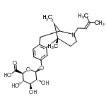 CAS#: 54763-91-6， (1S,13S)-1,13-Dimethyl-10-(3-methyl-2-buten-1-yl)-10-azatricyclo[7.3.1.0<sup>2,7</sup>]trideca-2,4,6-trien-4-yl beta-D-glucopyranosiduronic acid