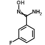 结构式 CAS# 54872-79-6, 3-氟-N'-羟基苯甲脒