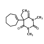 CAS#: 54965-32-1, 5-(1-Cyclohepten-1-Yl)-5-Ethyl-1,3-Dimethyl-2,4,6(1H,3H,5H)-Pyrimidinetrione