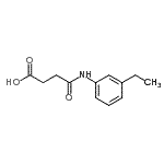 结构式 CAS# 550312-50-0, 4-[(3-乙基苯基)氨基]-4-氧代丁酸