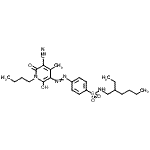CAS#: 55290-62-5， 4-[(1-Butyl-5-Cyano-2-Hydroxy-4-Methyl-6-Oxo-1,6-Dihydro-3-Pyridinyl)Diazenyl]-N-(2-Ethylhexyl)Benzenesulfonamide