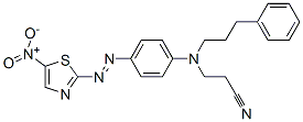 CAS 登录号：55296-90-7， 3-[[4-[(5-硝基噻唑-2-基)偶氮]苯基](3-苯基丙基)氨基]丙腈