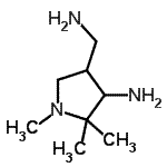 CAS 登录号：55372-62-8， 4-(氨基甲基)-1,2,2-三甲基-3-吡咯烷胺