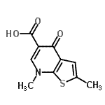 CAS#: 55503-21-4， 2,7-Dimethyl-4-Oxo-4,7-Dihydrothieno[2,3-b]Pyridine-5-Carboxylic Acid