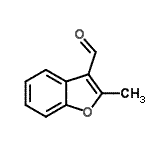结构式 CAS# 55581-61-8, 2-甲基-1-苯并呋喃-3-甲醛