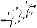 结构式 CAS# 55756-24-6, 1H-全氟辛-1-炔