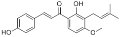 CAS#: 55912-03-3， (E)-1-[2-Hydroxy-4-methoxy-3-(3-methylbut-2-enyl)phenyl]-3-(4-hydroxyphenyl)prop-2-en-1-one