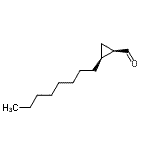CAS 登录号：56196-06-6， (1R,2S)-2-辛基环丙烷甲醛