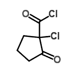CAS 登录号：56447-18-8， 1-氯-2-氧代环戊烷羰基氯化物
