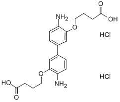 CAS#: 56455-90-4， gamma,gamma'-(4,4'-Diamino-3,3'-biphenylylenedioxy)dibutyric acid dihydrochloride