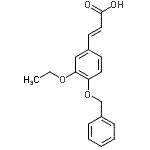 CAS#: 565174-23-4， (2E)-3-[4-(Benzyloxy)-3-Ethoxyphenyl]Acrylic Acid