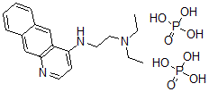 CAS 登录号：56548-51-7， N'-苯并[g]喹啉-4-基-N,N-二乙基乙烷-1,2-二胺磷酸盐