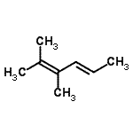 CAS 登录号：5678-98-8， (4E)-2,3-二甲基-2,4-己二烯
