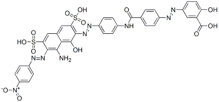 CAS#: 56918-93-5， 5-[[4-[[[4-[[8-Amino-1-Hydroxy-7-[(4-Nitrophenyl)Azo]-3,6-Disulpho-2-Naphthyl]Azo]Phenyl]Amino]Carbonyl]Phenyl]Azo]Salicylic Acid