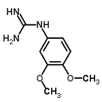 结构式 CAS# 57004-61-2, 1-(3,4-二甲氧基苯基)胍