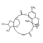CAS#: 57100-32-0， (4'Z)-26',27'-Dihydroxy-9',15'-Dimethyl-6'H,21'H-Spiro[Oxirane-2,10'-[7,12,20,25,28]Pentaoxahexacyclo[21.4.3.1<Sup>8,11</Sup>.0<Sup>1,24</Sup>.0<Sup>9,18</Sup>.0<Sup>13,18</Sup>]Hentriaconta[4,14,22]Triene]-6',21'-Dione