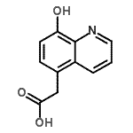 CAS 登录号：57434-92-1， (8-羟基-5-喹啉基)乙酸