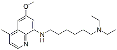 CAS 登录号：57695-04-2， N,N-二乙基-N'-(6-甲氧基-4-甲基-喹啉-8-基)-己烷-1,6-二胺二盐酸盐