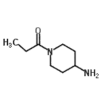 结构式 CAS# 577778-40-6, 1-(4-氨基-1-哌啶基)-1-丙酮