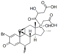 CAS#: 57789-28-3， 2-Bromo-9beta,11beta-Epoxy-6beta-Fluoro-17,21-Dihydroxy-16alpha-Methylpregna-1,4-Diene-3,20-Dione 17,21-Di(Acetate)