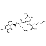 结构式 CAS# 579492-81-2, L-缬氨酰-L-脯氨酰-L-蛋氨酰-L-亮氨酰-L-赖氨酸