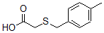 结构式 CAS# 58511-20-9, (4-甲基苄基)硫代]乙酸