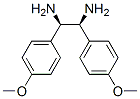 结构式 CAS# 58520-45-9, 1,2-二(4-甲氧基苯基)-(1R,2S)-rel-1,2-乙二胺