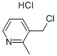 结构式 CAS# 58539-77-8, 3-氯甲基-2-甲基吡啶盐酸盐