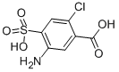 CAS 登录号：5855-78-7， 5-氨基-2-氯-4-磺基苯甲酸