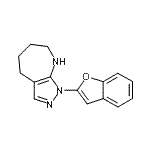 CAS#: 585520-46-3， 1-(1-Benzofuran-2-Yl)-1,4,5,6,7,8-Hexahydropyrazolo[3,4-b]Azepine