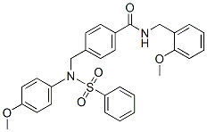 CAS#: 5861-83-6， 4-[[Benzenesulfonyl-(4-Methoxyphenyl)Amino]Methyl]-N-[(2-Methoxyphenyl)Methyl]Benzamide