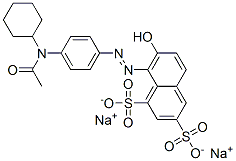 CAS#: 5863-95-6， Disodium 8-[[4-(Acetylcyclohexylamino)Phenyl]Azo]-7-Hydroxynaphthalene-1,3-Disulphonate