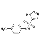 CAS 登录号：58768-25-5， N-(4-甲基苯基)-1H-咪唑-4-磺酰胺