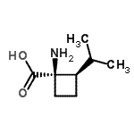 CAS 登录号：587829-80-9， (1R,2R)-1-氨基-2-异丙基环丁烷羧酸