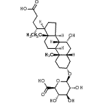 CAS#: 58814-71-4， (3alpha,5beta,7alpha,8xi)-7,24-Dihydroxy-24-oxocholan-3-yl beta-D-glucopyranosiduronic acid