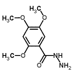 结构式 CAS# 588677-34-3, 2,4,5-三甲氧基苯甲酰肼